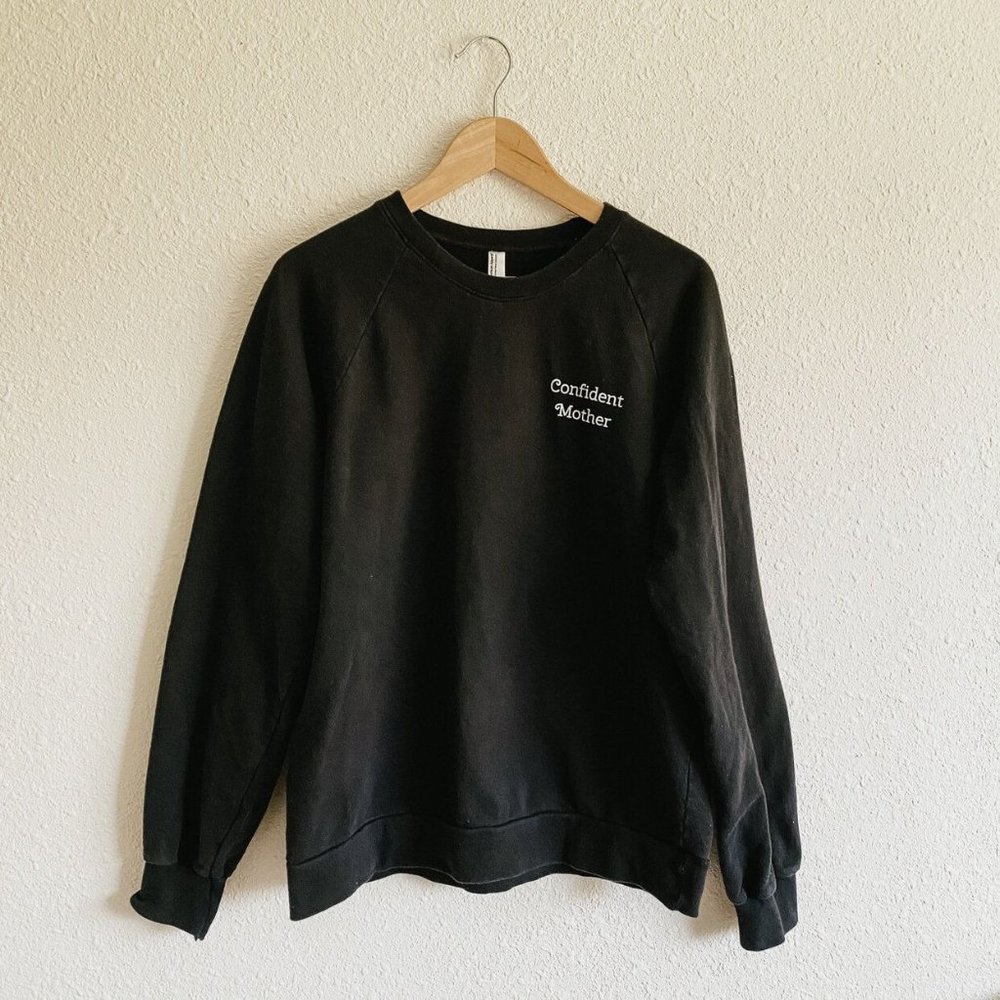 Confident Motherhood Black Pullover Size L